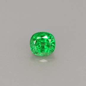 Granato tsavorite naturale verde da 0,46 ct, taglio a cuscino, VS
