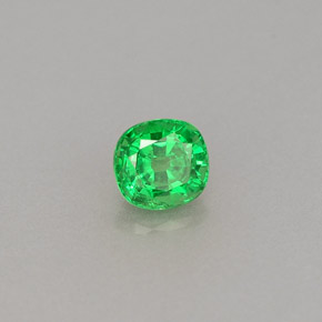 Granato tsavorite naturale verde da 0,46 ct, taglio a cuscino, VS