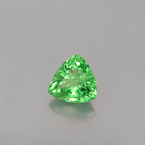 Granato Tsavorite Cromo verde naturale da 0.30 ct, Taglio trillion, VS