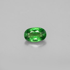 Granato tsavorite naturale verde da 0,62 ct, taglio ovale, VS-SI