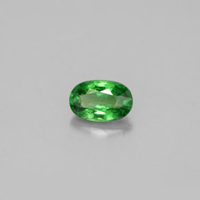 Granato tsavorite naturale verde da 0,62 ct, taglio ovale, VS-SI