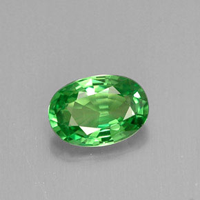 Granato tsavorite naturale verde da 0,64 ct, taglio ovale, VVS-VS