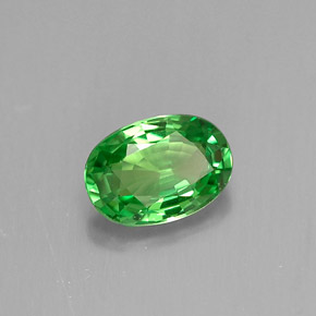 Granato tsavorite naturale verde da 0,64 ct, taglio ovale, VVS-VS