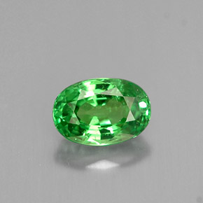 Granato tsavorite naturale verde da 0,66 ct, taglio ovale, VS