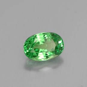 Granato tsavorite naturale verde da 0,66 ct, taglio ovale, VS