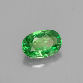 Granato tsavorite naturale verde da 0,65 ct, taglio ovale, VS