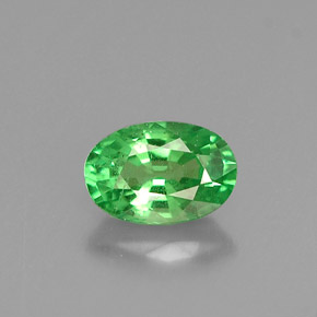Granato tsavorite naturale verde da 0,57 ct, taglio ovale, VS-SI
