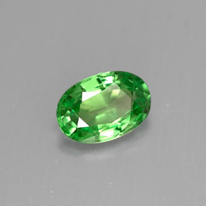 Granato tsavorite naturale verde da 0,54 ct, taglio ovale, VS