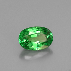 Granato tsavorite naturale verde da 0,61 ct, taglio ovale, VS