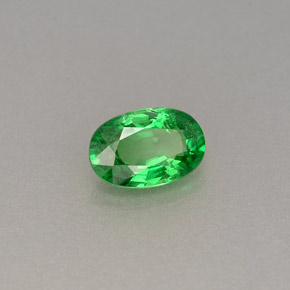 Granato Tsavorite Cromo verde naturale da 0.60 ct, Taglio ovale, VS