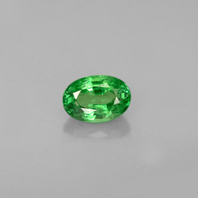 Granato tsavorite naturale verde da 0,68 ct, taglio ovale, VS
