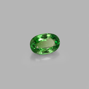 Granato tsavorite naturale verde da 0,58 ct, taglio ovale, VVS-VS