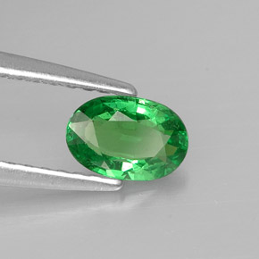 Granato tsavorite naturale verde da 0,56 ct, taglio ovale, VS