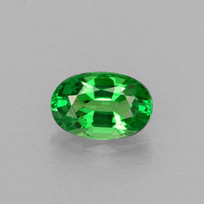 Granato tsavorite naturale verde da 0,50 ct, taglio ovale, VS