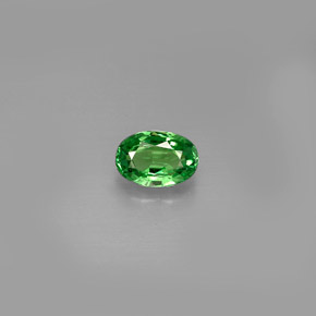 Granato tsavorite naturale verde da 0,62 ct, taglio ovale, VVS-VS