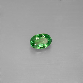 Granato tsavorite naturale verde da 0,62 ct, taglio ovale, VVS-VS
