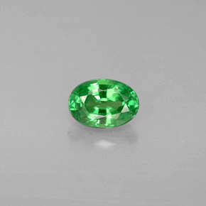 Granato Tsavorite Cromo verde naturale da 0.61 ct, Taglio ovale, VS