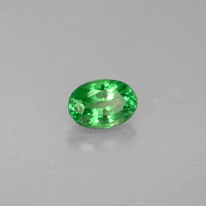 Granato Tsavorite Cromo verde naturale da 0.61 ct, Taglio ovale, VS