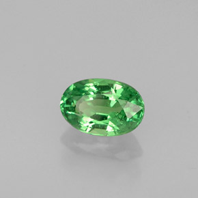 Granato tsavorite naturale verde da 0,61 ct, taglio ovale, VS