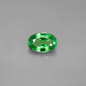 Granato tsavorite naturale verde da 0,54 ct, taglio ovale, VS-SI