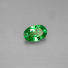Granato tsavorite naturale verde da 0,54 ct, taglio ovale, VS-SI