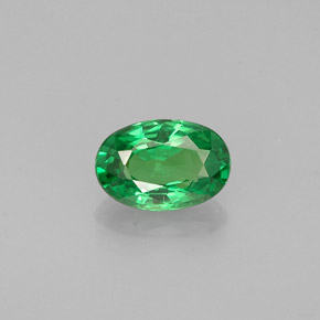 Granato Tsavorite Cromo verde naturale da 0.51 ct, Taglio ovale, VS
