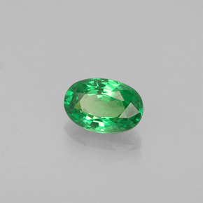 Granato Tsavorite Cromo verde naturale da 0.51 ct, Taglio ovale, VS