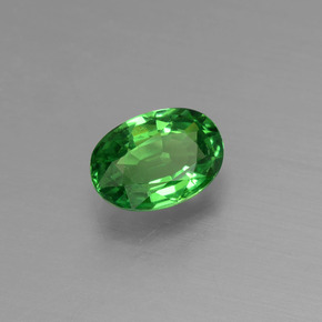 Granato tsavorite naturale verde da 0,52 ct, taglio ovale, VS