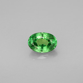 Granato tsavorite naturale verde da 0,57 ct, taglio ovale, VVS-VS