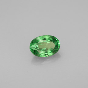 Granato tsavorite naturale verde da 0,57 ct, taglio ovale, VVS-VS