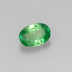 Granato Tsavorite Cromo verde naturale da 0.62 ct, Taglio ovale, VS