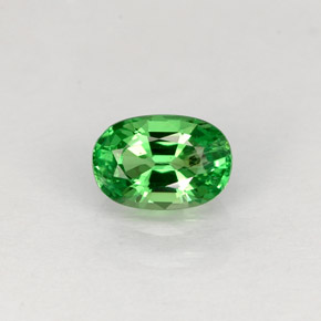 Granato tsavorite naturale verde da 0,63 ct, taglio ovale, VS