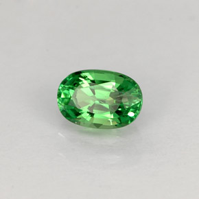 Granato tsavorite naturale verde da 0,63 ct, taglio ovale, VS