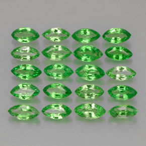 Granato tsavorite naturale verde da 3,67 ct, marchesa, VS