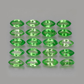 Granato tsavorite naturale verde da 3,67 ct, marchesa, VS