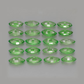 Granato tsavorite naturale verde da 3,67 ct, marchesa, VS