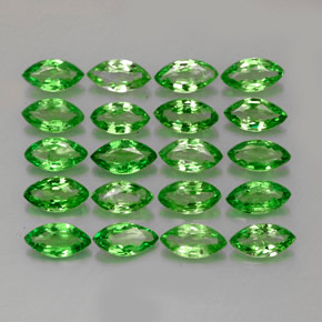Gemme di Granato Tsavorite Cromo verde naturale da 3.39 ct, Taglio marquise, VS