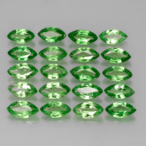 Granato tsavorite naturale verde da 3,60 ct, marchesa, VS