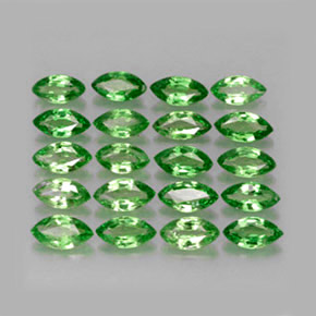 Granato tsavorite naturale verde da 3,60 ct, marchesa, VS