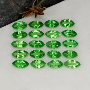 Granato tsavorite naturale verde da 3,86 ct, marchesa, VS