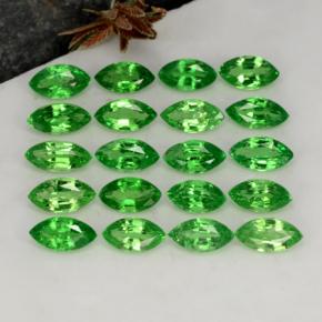 Granato tsavorite naturale verde da 3,86 ct, marchesa, VS