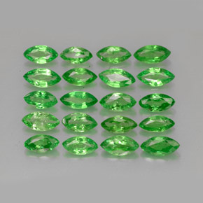Granato tsavorite naturale verde da 3,40 ct, marchesa, VS