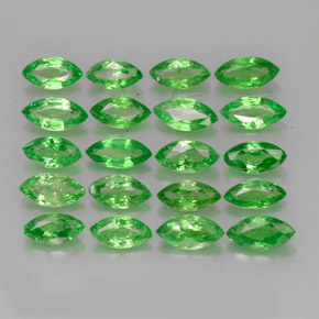 Granato tsavorite naturale verde da 3,40 ct, marchesa, VS