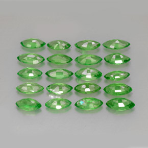 Granato tsavorite naturale verde da 3,40 ct, marchesa, VS