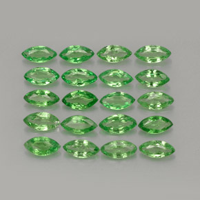 Granato tsavorite naturale verde da 3,00 ct, marchesa, VS