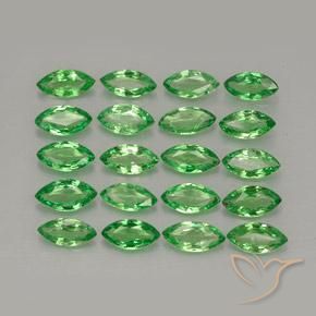 Gemme di Granato Tsavorite Verde medio naturale da 3.05 ct, Taglio marquise, VS