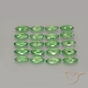 Gemme di Granato Tsavorite Verde medio naturale da 3.05 ct, Taglio marquise, VS