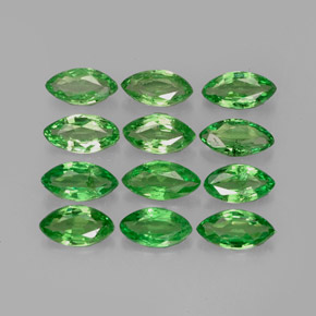 Granato tsavorite naturale verde da  ct, marchesa, VS