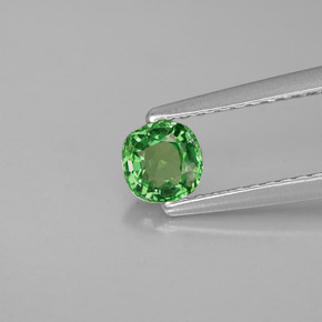 Granato tsavorite verde naturale da 0,35 ct, taglio a cuscino, VVS-VS