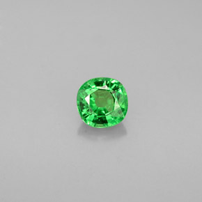 Granato tsavorite naturale verde da 0,46 ct, taglio a cuscino, VS-SI